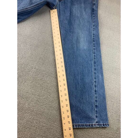 Levi's 505 Men's Jeans Size 35x30 Blue Denim Medium Wash Cotton Casual Straight - Picture 7 of 12